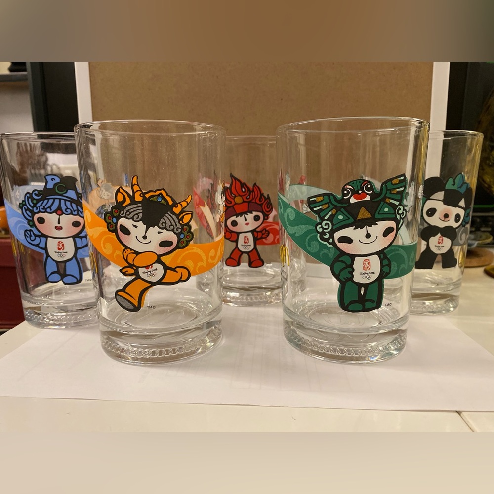 McDonald’s 2008 Beijing Olympics Collectible Glasses - 2 Sets of 5 Available